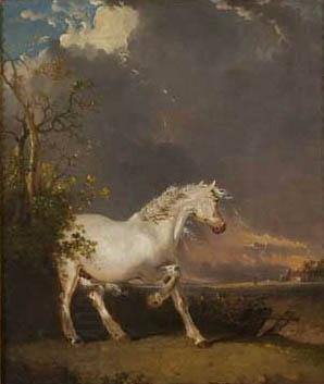 James Ward A horse in a landscape startled by lightning China oil painting art